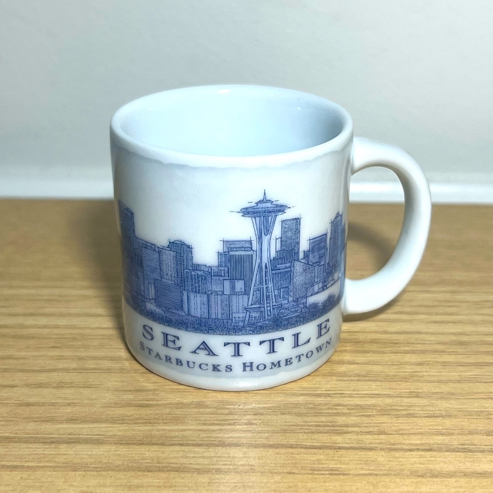 Mini Starbucks Ceramic Mug, Seattle Hometown